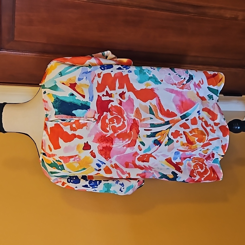 CHICO'S BLOUSE TOP SHIRT LIGHTWEIGHT SHORTSLEEVE 16/18P COLORFUL - Picture 5 of 7